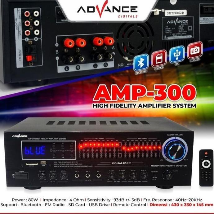 HARGA DISC - ADVANCE HIGH FIDELITY AMPLIFIER SYSTEM AMP-300