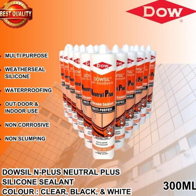 Promo Lem Kaca Sealant /Silicone Sealant/Lem Silicone / DOWSIL NEUTRAL PLUS Diskon