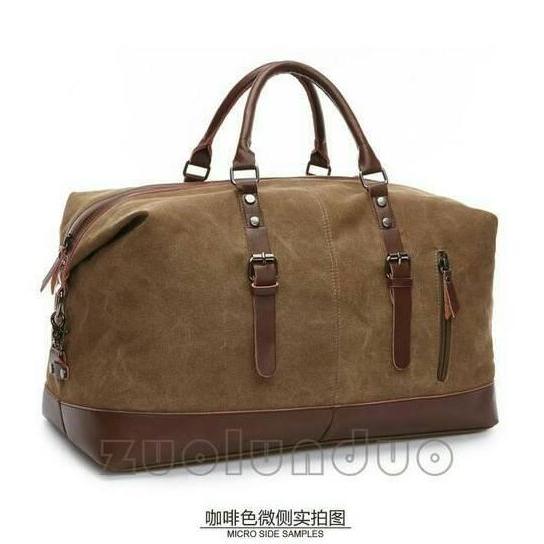 Tas hitam jumbo Tas selempang kanvas jumbo Tas pria