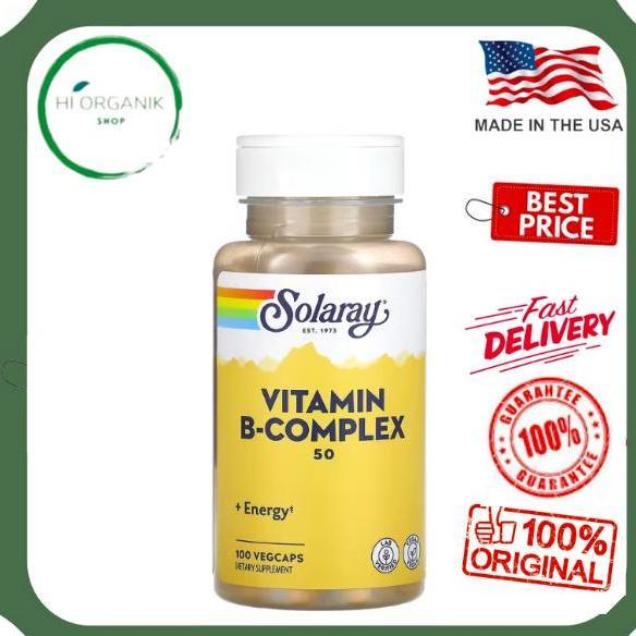 Solaray Vitamin B-Complex 50 mg 100 VegCaps