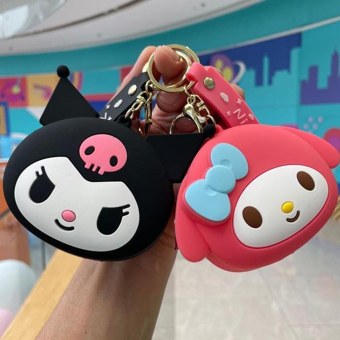 DV286 - DOMPET KOIN MINI JELLY CASE POUCH SILIKON MODEL GANTUNGAN KUNCI