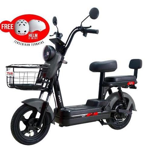 SEPEDA LISTRIK VIAR U3 FREE 1 HELM [JABODETABEK] (TERBAIK) (TERBARU) (TERMURAH)