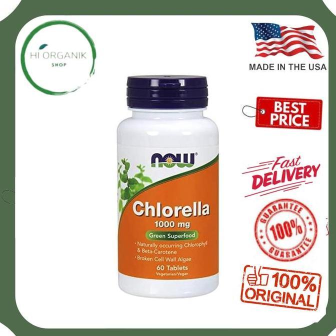 Now Foods Chlorella 1000 mg 60 Tablets