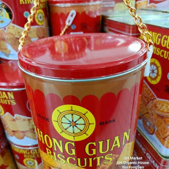 Biskuit Khong Guan Rantai 1000gr KhongGuan Kaleng Assortmen AnekaRasa