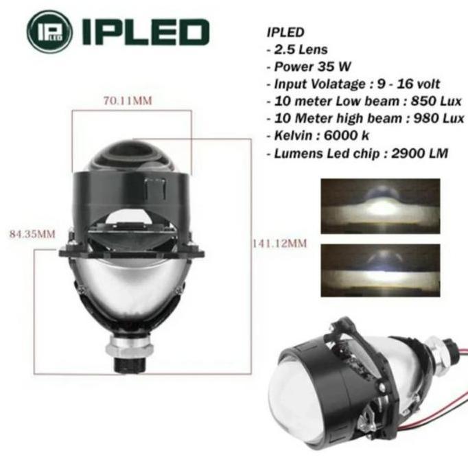 Promo Biled Projector IPLED 2.5 Inch Bluelens Diskon