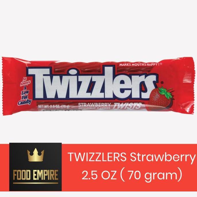 TWIZZLERS Twists Strawberry Candy 2.5 oz | Permen Twizzler 70 gram