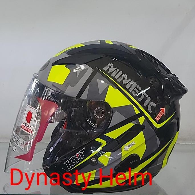 KYT GALAXY FLAT R MOTIF BLACK/YELLOW #4