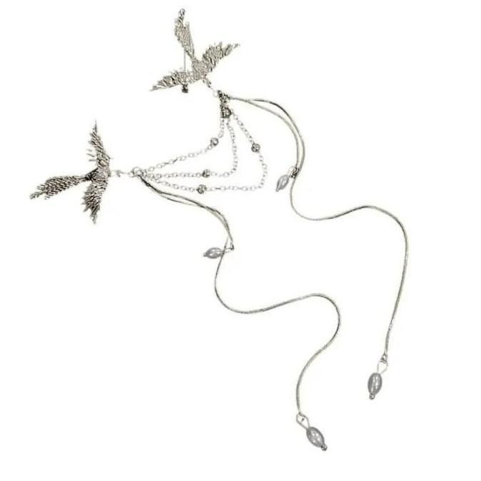 Bros Rantai Wanita Pin Bros Rantai Phoenix Bros Pin Rantai Jas Lapel Pin Rantai Bros Kerah Kemeja KA