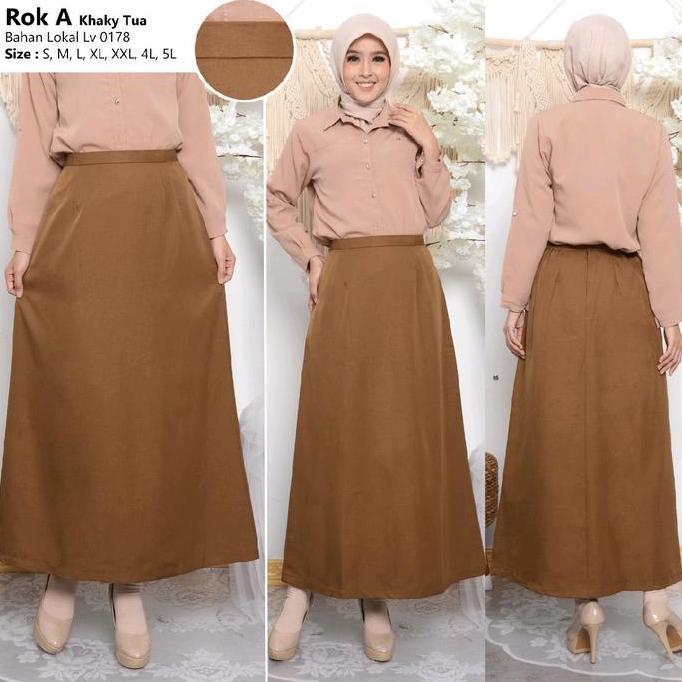 Bawahan pemda bahan katun rok A / celana panjang / rok. span BAHAN KATUN Seragam Wanita