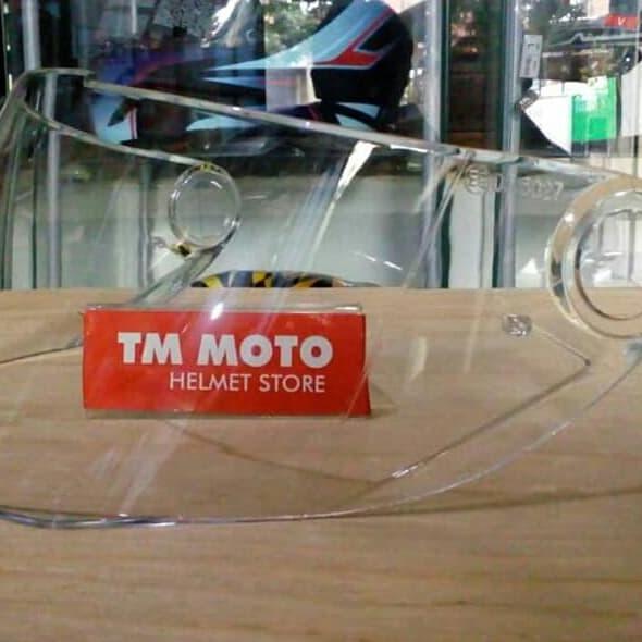 TERMURAH - Clear Flat Visor Helm Snail FFs1