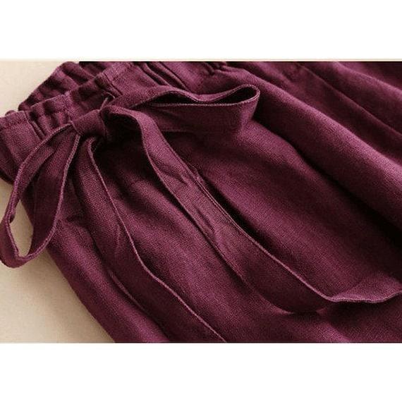 celana kulot tali serut samping/celana kulot bahan 100%katun rami premium/celana kulot hh wais Karet