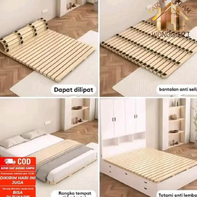 Dipan Kasur Lipat Kayu Tatakan Dipan Kasur Tempat Tidur Alas Kasur Tidur Minimalis  Dipan Kasur Mini