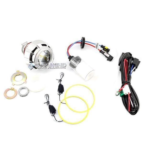 Promo Lampu Projector Motor HID Projie Bulat Vahid AES Super Mini MH1 Car Diskon