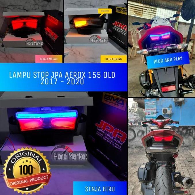 Promo LAMPU STOP JPA AEROX 155 OLD 2017 2018 2019 2020 STOPLAMP 3 IN 1 LED VVA Diskon