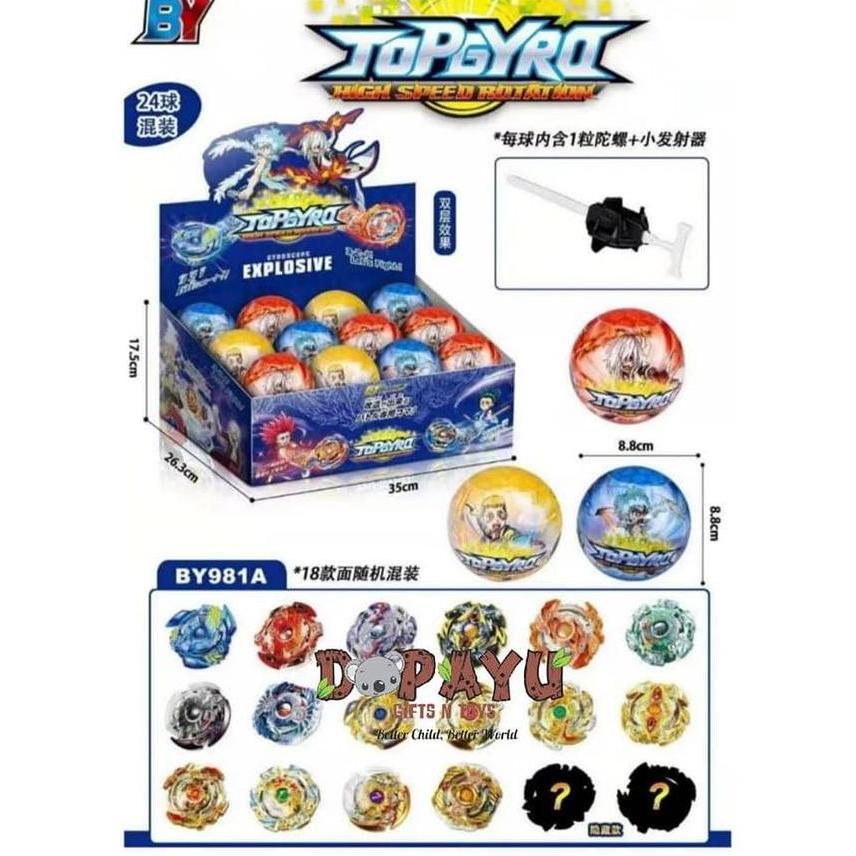 SURPRISE GANGSING SET TOPGYRO GASING MURAH MAINAN SURPRISE EGG (TERBAIK) (TERBARU) (TERMURAH)