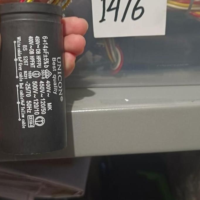 kapasitor mesin cuci lg 2 tabung 14 6uf kabel 4 DISKON