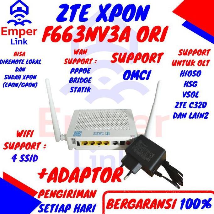 DF270 - ZTE Xpon Onu Ont F663NV3a Ori Original China Mobile Support OMCI GPON EPON
