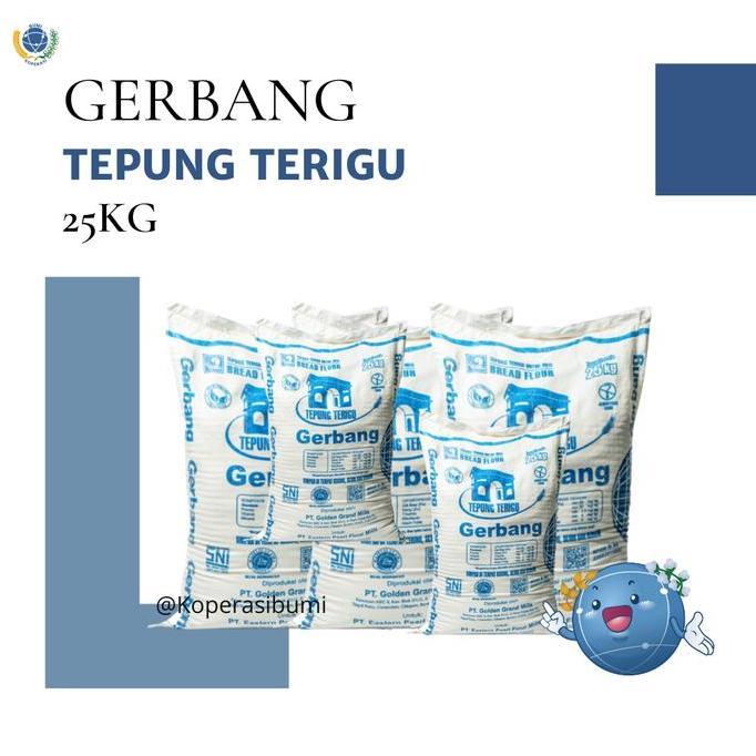 Tepung Terigu Eastern Gerbang Biru 1 Karung 25 Kg