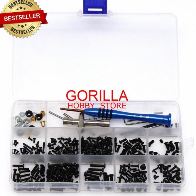 Baut Mur Set Lengkap Mobil Rc Wl 144001 Kunci Roda Obeng Hex Rc Car