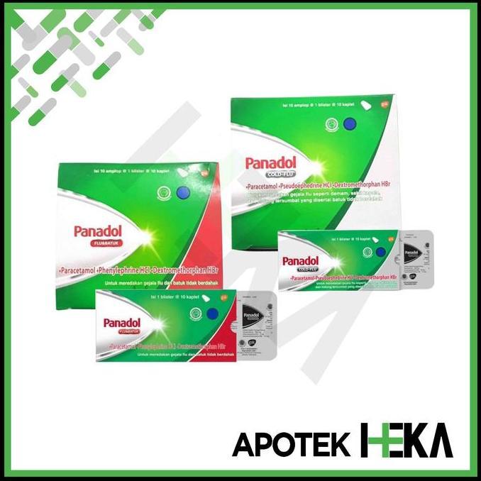 Panadol Cold & Flu Hijau Box isi 10x10 Tablet - Flu dan Batuk