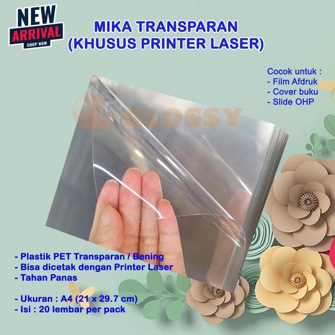 DS27 - MIKA TRANSPARAN UNTUK LASER PRINTER