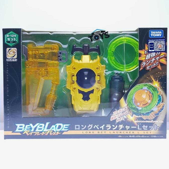Beyblade B-124 Long Bey Launcher L Set CHO-Z Layer System Left Spin (TERBAIK) (TERBARU) (TERMURAH)