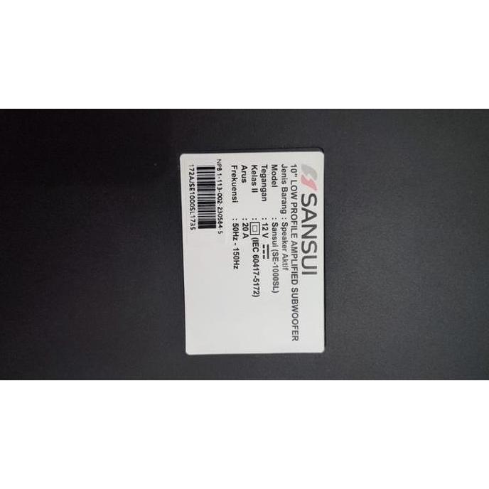 Subwofer Kolong Sansui / Basstube / Sansui SA-FA1100 10 Inch