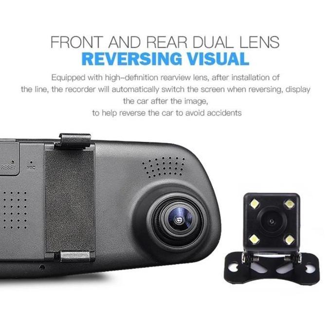 Kamera Mobil Kaca Spion 2 Kamera - Dvr Mobil Kaca Spion KMS02