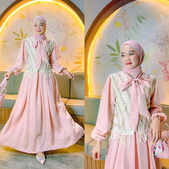 Yurie dress gmais vest gamis korean style gamis korea