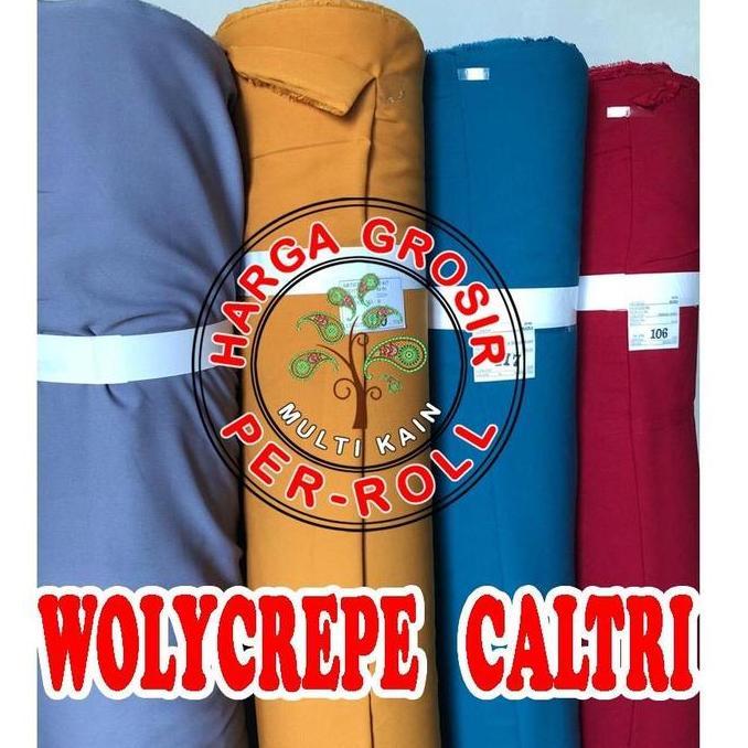 multi kain wollycrepe wolicrepe wolycrepe caltri roll per 50 yard