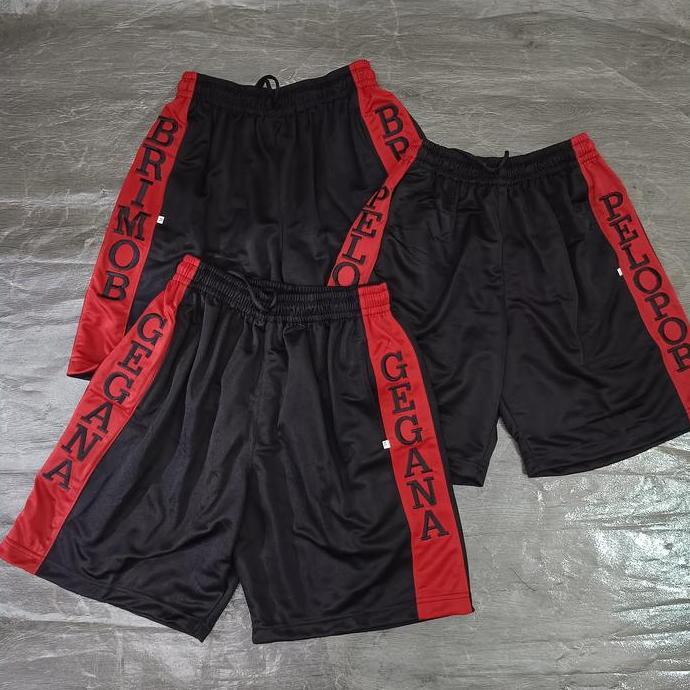 DE74 >> Celana Pendek Brimob Lis Merah / Celana pendek brimob