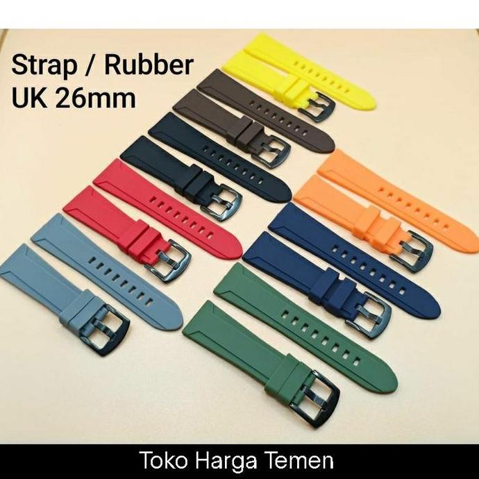DF150 - Tali Jam Universal Ac Expedition Silicone Strap Jam Smartwatch Strap Jam  Silikon Karet 26mm