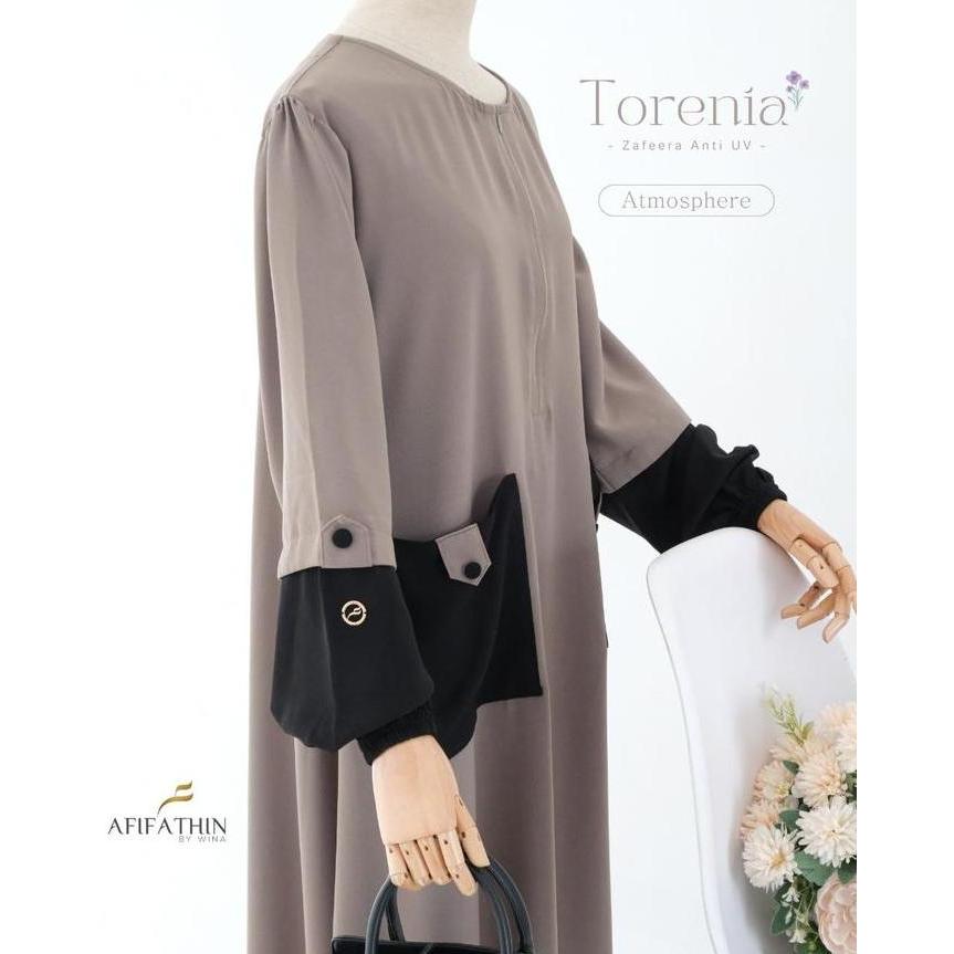 Torenia by Afifathin Gamis Abaya Set Khimar Gamis Abaya Syari