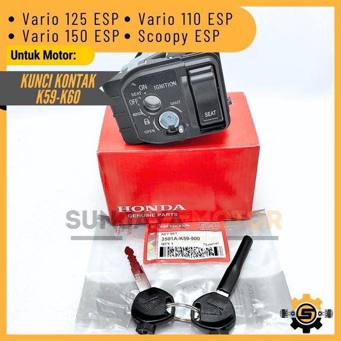 Kunci Kontak Set K59 Keyset Original Honda Vario 125 New Vario 150 LED Scoopy ESP Vario 110 ESP Kunc
