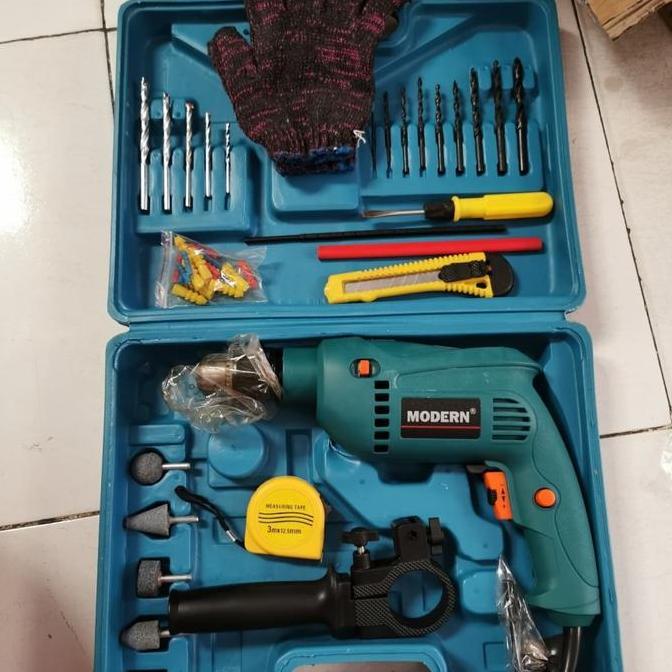 Mesin Bor Listrik Set Modern 13mm M-2130B / Bor Tangan
