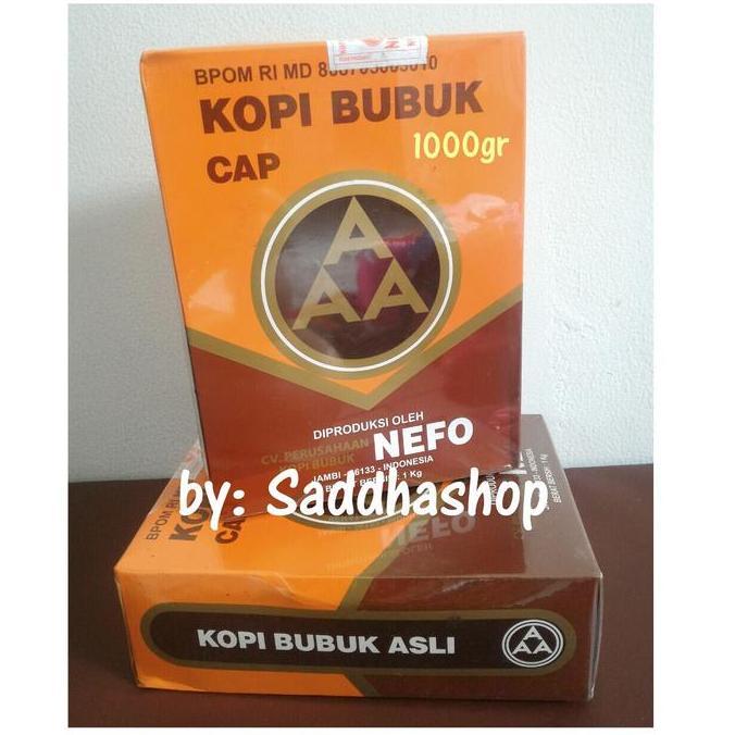 Kopi Murni Bubuk Hitam Excelsa Nikmat Asli Cap AAA Nefo Jambi 1kg