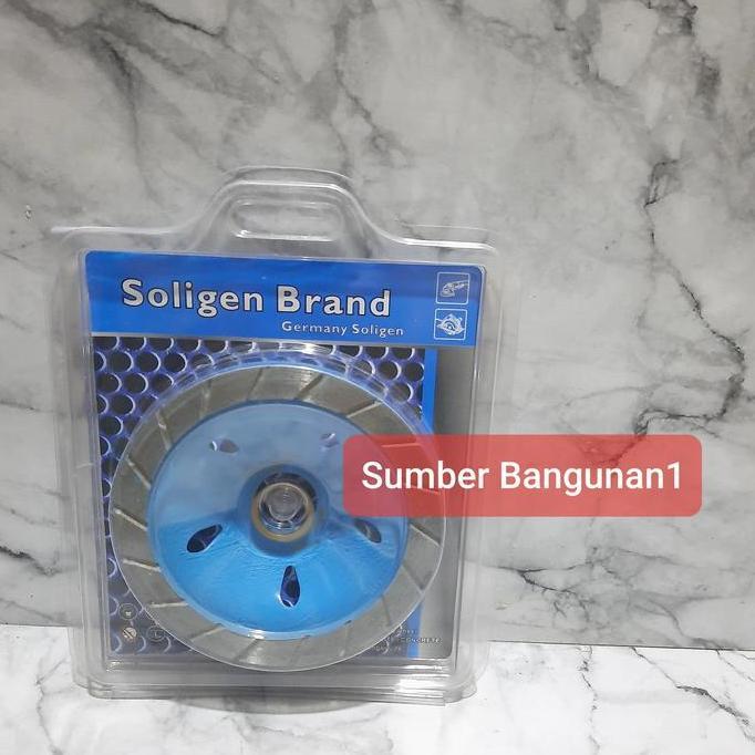 Mata Gurinda mangkok poles granit batu SOLIGEN BIRU