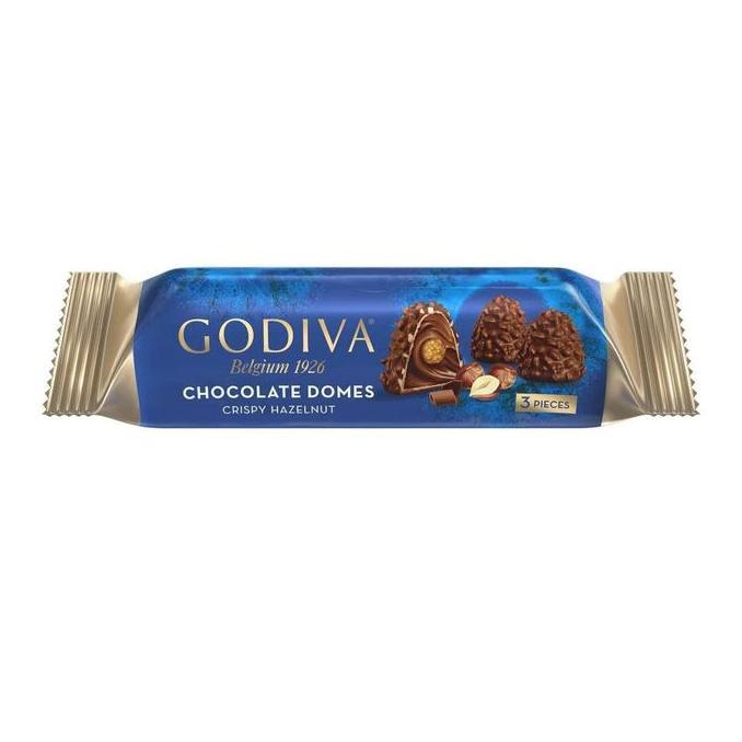 Godiva Chocolate Domes 3pcs Sachet - Crispy Hazelnut
