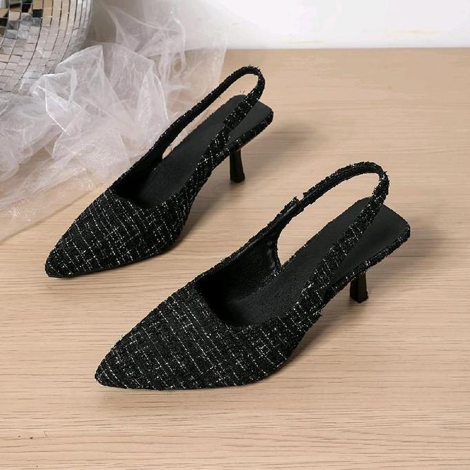 Limited Dk Store Sandal Sepatu Wanita Heels Hitam Hak 5Cm Murah Elegan Wanita High Pesta Shoes Karet