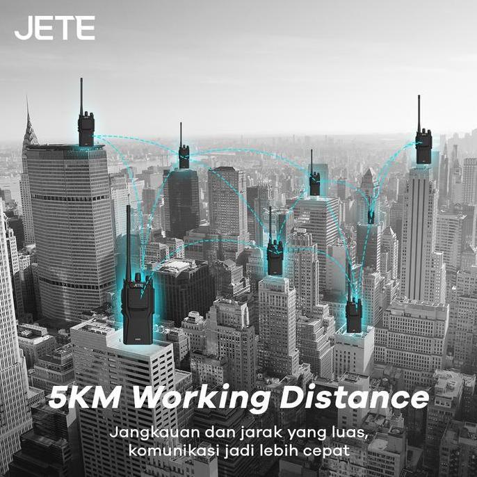 JETE H101 HT Handy Talky 16 Channel Jarak 5km - Garansi 2 Tahun