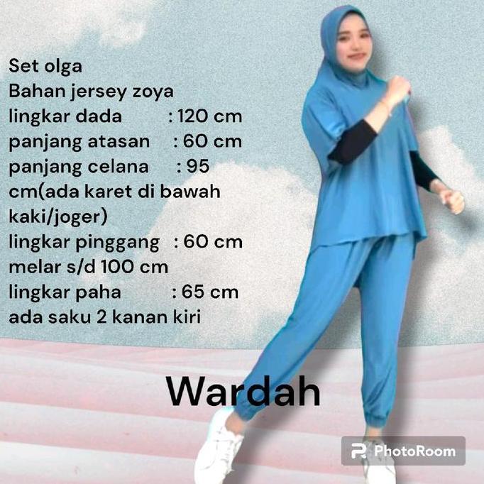 setelan olahraga muslimah set olga hijab setelan olahraga zumba, senam ,yoga