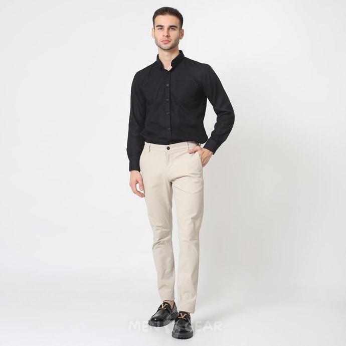 Premium Menfootgear Vincenzo  Sepatu Pria Original Sepatu Loafers Kerja Formal Cowok Docmart Hitam F