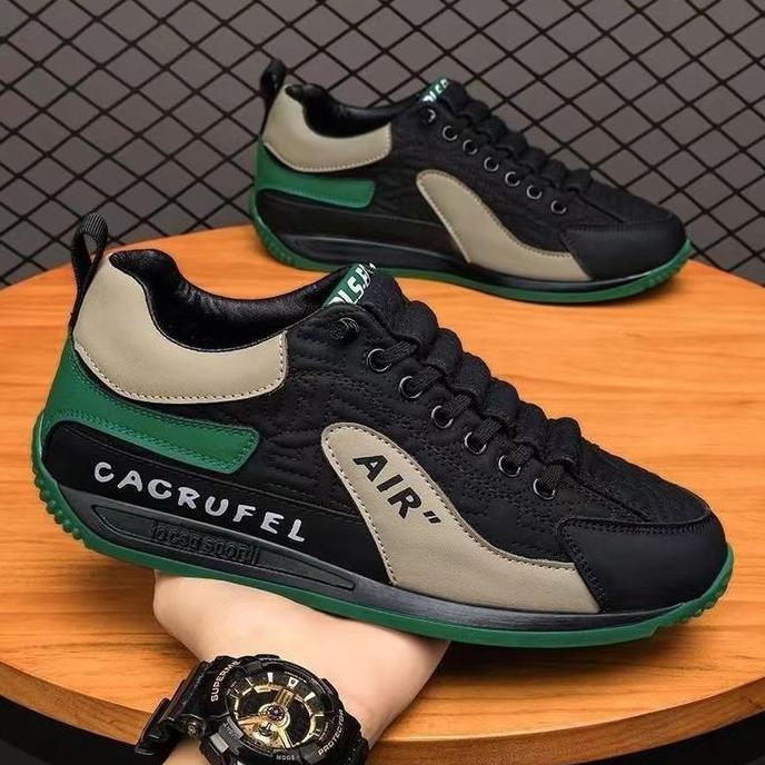 Sepatu Pria Sneakers Sol Rubber Karet Terbaru Keren Buat Gaya Tren Saat Ini Sepatu Cowok Leather Cas