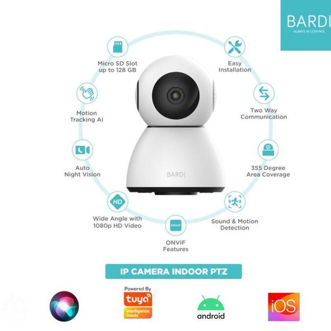 Scurycam- Bardi Ip Camera Indoor Ptz & Outdoor Ptz Bundle Cctv 2 Ip Camera