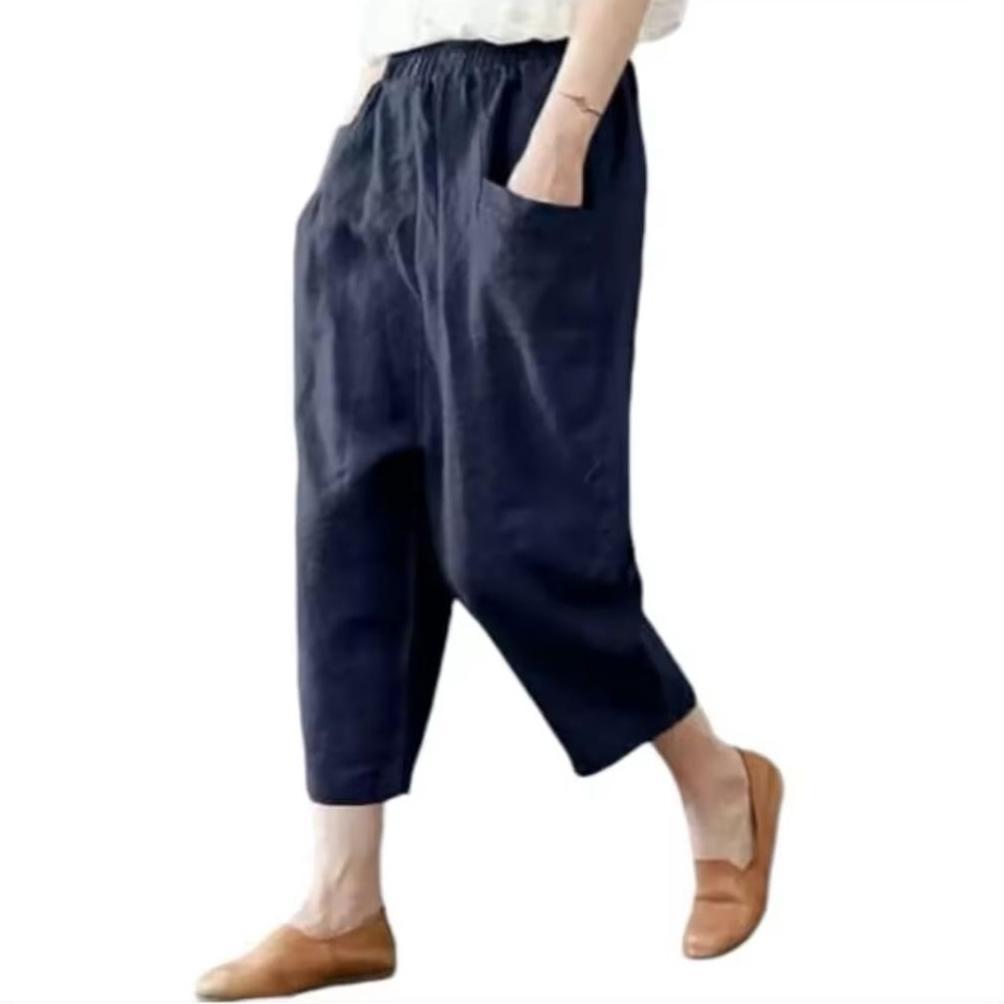 ORIGINAL CELANA PANJANG WANITA 7/9 KULOT KATUN UNIQO PANTS SIZE JUMBO BAHAN COTTON TWILL PREMIUM