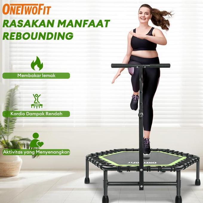 Kaliapararel - OneTwoFit Trampoline 50 Inch | Trampoline Dewasa Lipat Silent