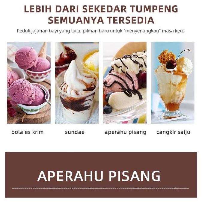 Mesin Es Krim Kerucut Multifungsi, Mesin Es Krim Buah Diy Anak-anak Rumah Tangga, Mesin Kerucut Otom