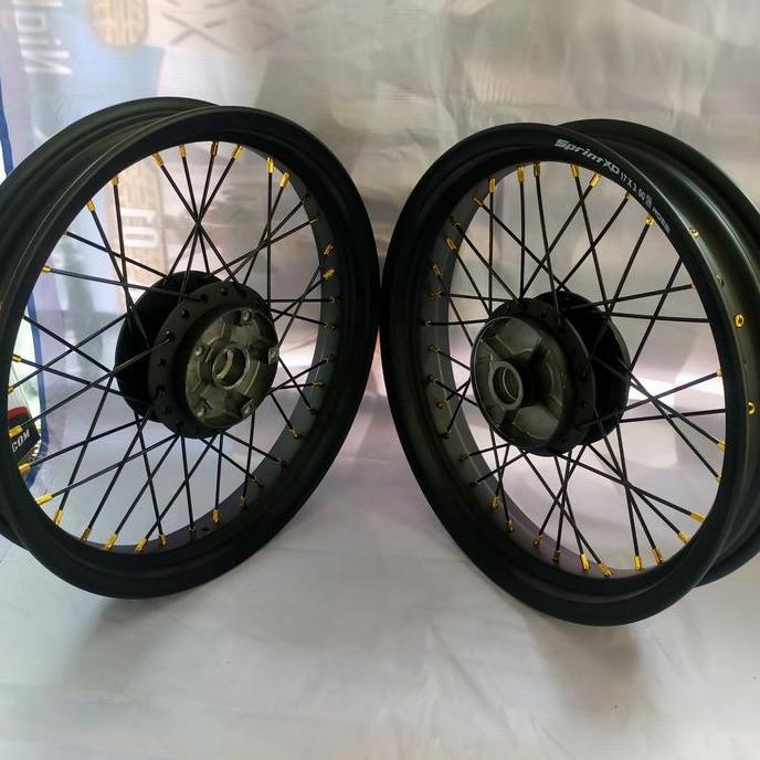 Velg Set Yamaha Scorpion Velg Tapak Lebar 250 - 350 x 17 Tromol set