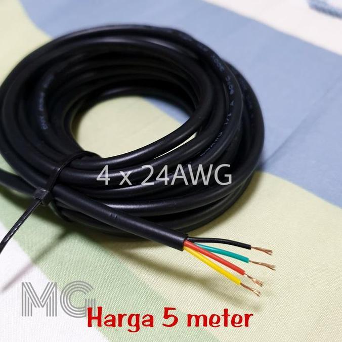 Gercep- Kabel Isi 4 Jalur, Kabel 4 X 24Awg | Harga 5 Meter