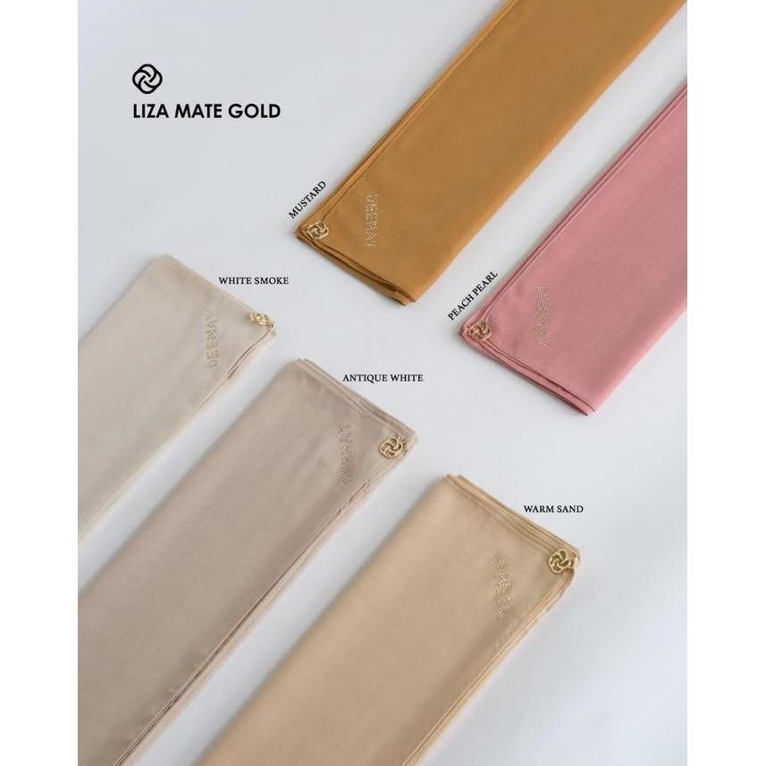 HIJAB LIZA ABU PINK KUNING COKELAT MATTE LOGO BARU BY DEENAY VOAL PREMIUM POLOS KERUDUNG SEGIEMPAT M